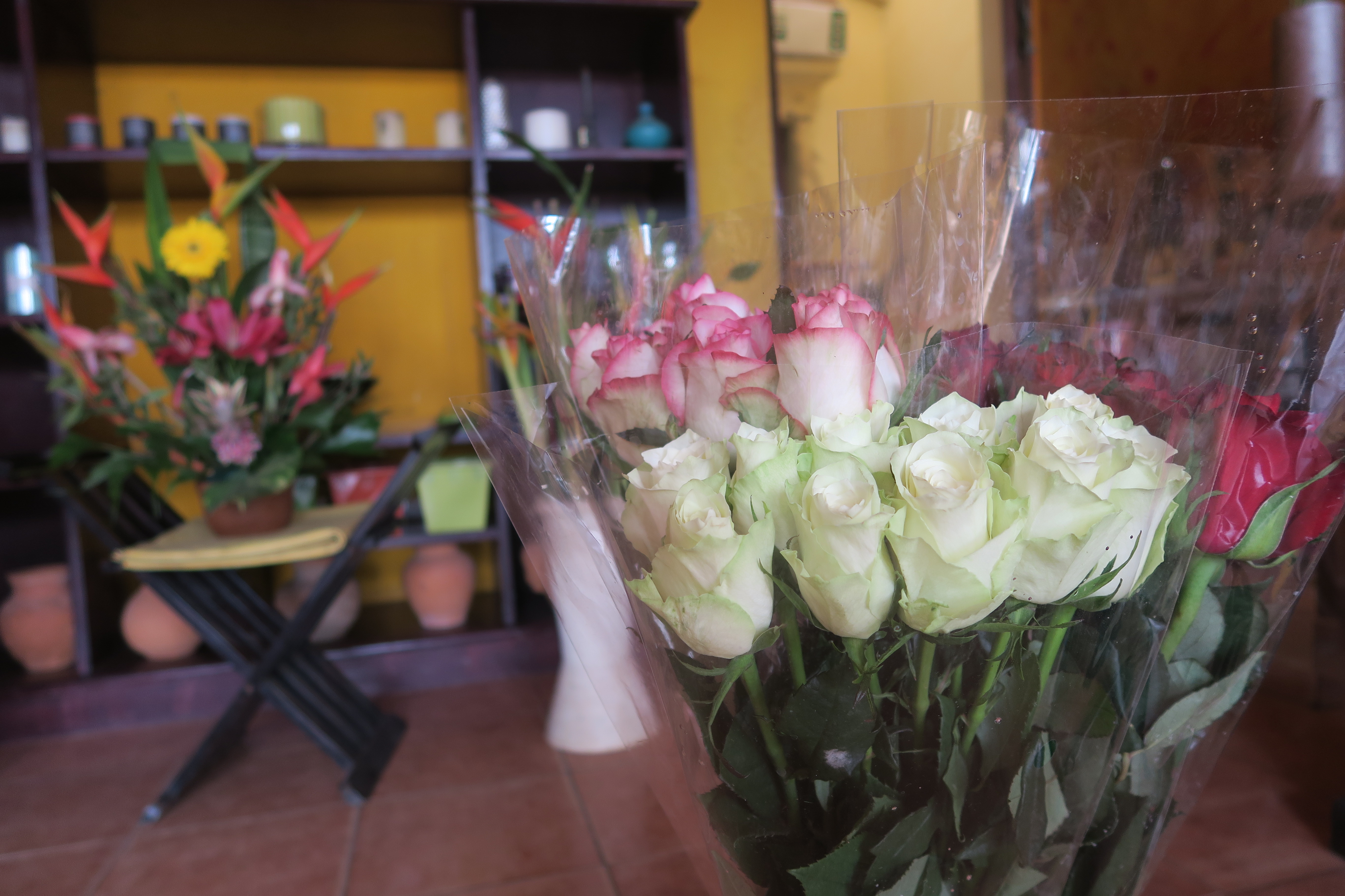 Bouquet, Fleurs Coupées, Compositions Florales,
Décorations (Vases et Bougies), Corbeilles de Fruits...
Idées Cadeaux