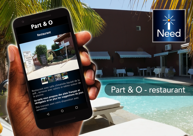 Restaurant Part & O Senegal application mobile senegal iNeed