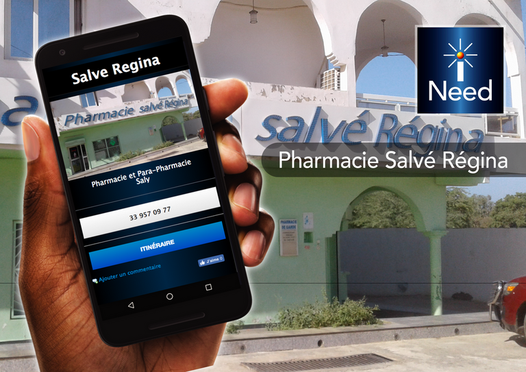 Pharmacie Salvé Régina application mobile senegal iNeed